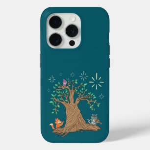 Bosdieren die muziek spelen Houtland volks kunst iPhone 15 Pro Case