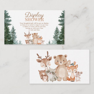 Bosdieren Display Shower Baby Shower Kaart