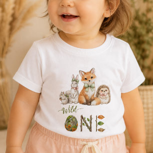 Bosdieren Eén Baby 1e Verjaardag T-shirt
