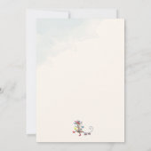 Bosdieren Eerste jaar Eerste Verjaardag Kaart (Achterkant)