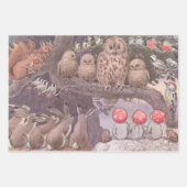 Bosdieren en kinderen Elsa Beskow Inpakpapier Vel (Voorkant 3)