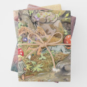 Bosdieren en kinderen Elsa Beskow Inpakpapier Vel (In situ)