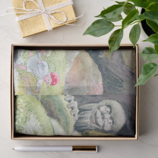 Bosdieren en kinderen Elsa Beskow Tissuepapier (Geschenk)