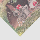Bosdieren en kinderen Elsa Beskow Tissuepapier (Detail)