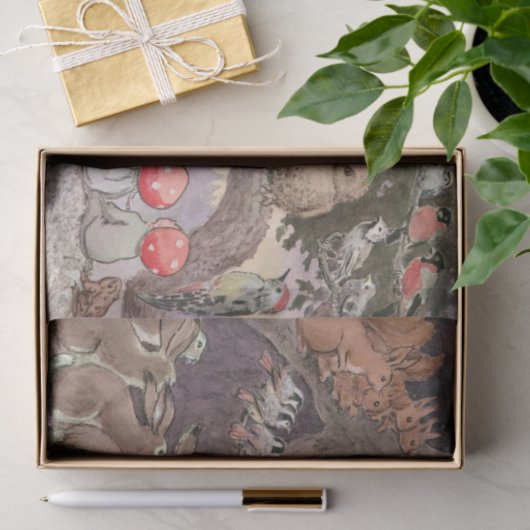 Bosdieren en kinderen Elsa Beskow Tissuepapier (Geschenk)