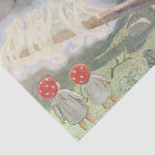 Bosdieren en kinderen Elsa Beskow Tissuepapier (Detail)