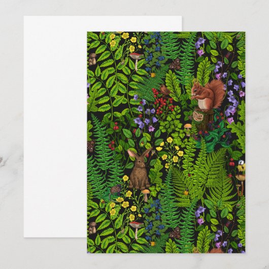 Bosdieren en planten (Voorkant / Achterkant)