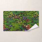 Bosdieren en planten bad handdoek (Handdoek)