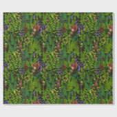 Bosdieren en planten cadeaupapier (Vlak)