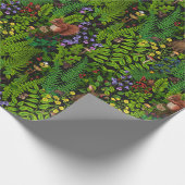 Bosdieren en planten cadeaupapier (Hoek)