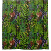 Bosdieren en planten douchegordijn (Voorkant)