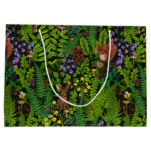 Bosdieren en planten groot cadeauzakje (Achterkant)