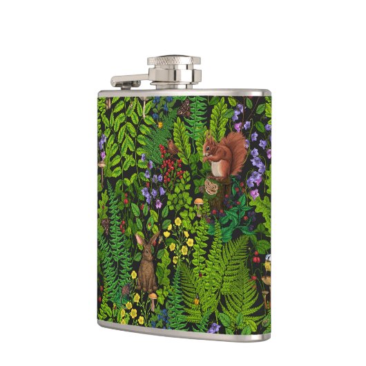 Bosdieren en planten heupfles (Links)