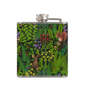 Bosdieren en planten heupfles (Achterkant)