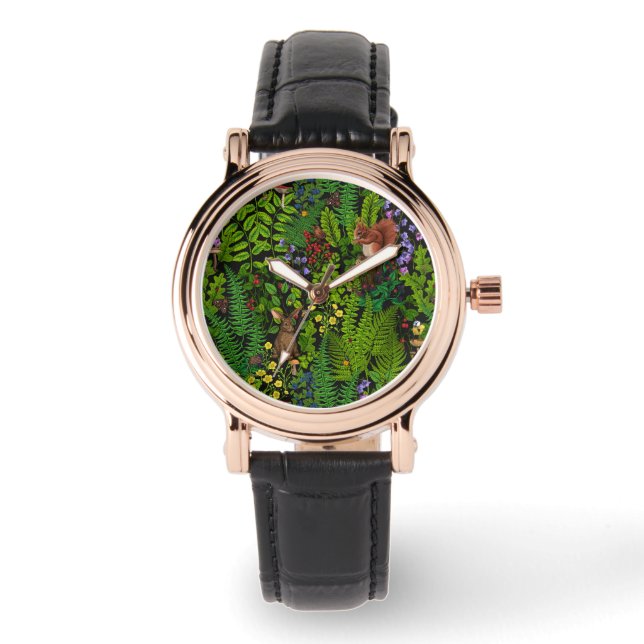 Bosdieren en planten horloge (Voorkant)