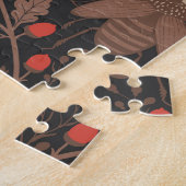 Bosdieren en planten in rood en bruin legpuzzel (Zijkant)