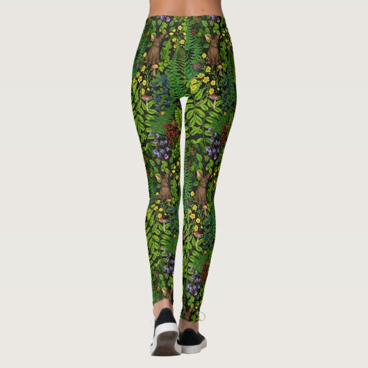 Bosdieren en planten leggings (Achterkant)