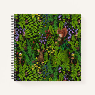 Bosdieren en planten notitieboek