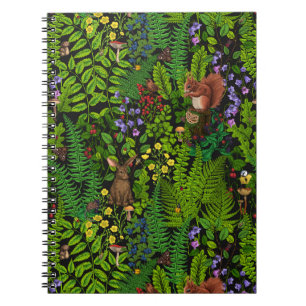 Bosdieren en planten notitieboek