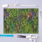 Bosdieren en planten tissuepapier (Craft)