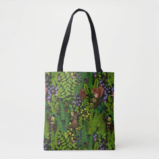 Bosdieren en planten tote bag (Voorkant)