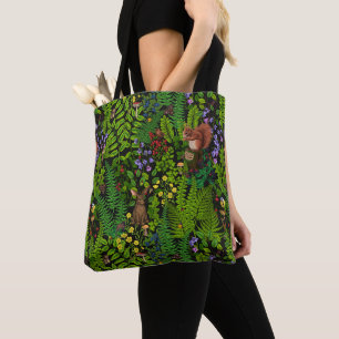 Bosdieren en planten tote bag