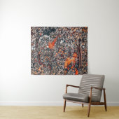 BOSDIEREN, fazant, rode vos, grijze flora Wandkleed (In Situ (horizontaal))