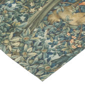 BOSDIEREN, fazant, vossen, knuppels, groene bloeme Korte Tafelloper (Hoek)