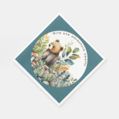 Bosdieren Feest Decoratie Eettafel Accessoires Servet (Hoek)