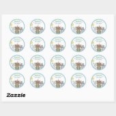 Bosdieren Feestje Favoriet Ronde Sticker (Vel)