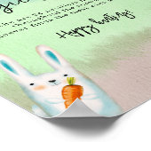 bosdieren - Fopspeenjacht wild baby shower Poster (Hoek)