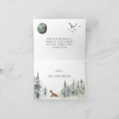 bosdieren | Forest Baby shower Dank u Bedankkaart (Binnen)