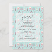 Bosdieren Foto Geboorteaankondigingskaart (Achterkant)