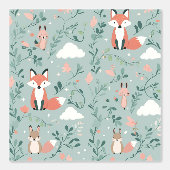 Bosdieren Fox Forest Peel en Stick Behang (Voorkant)