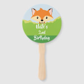 Bosdieren Fox Hand Fan Handwaaier (Voorkant)