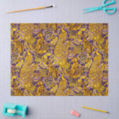 BOSDIEREN, FOX, PEACOCK, HARE GOUDE PAARSE Florenz Tissuepapier (Craft)