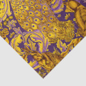 BOSDIEREN, FOX, PEACOCK, HARE GOUDE PAARSE Florenz Tissuepapier (Detail)