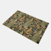 BOSDIEREN, FOX, PEACOCK, HARE IN GROENE PLANTEN DEURMAT (Schuin)