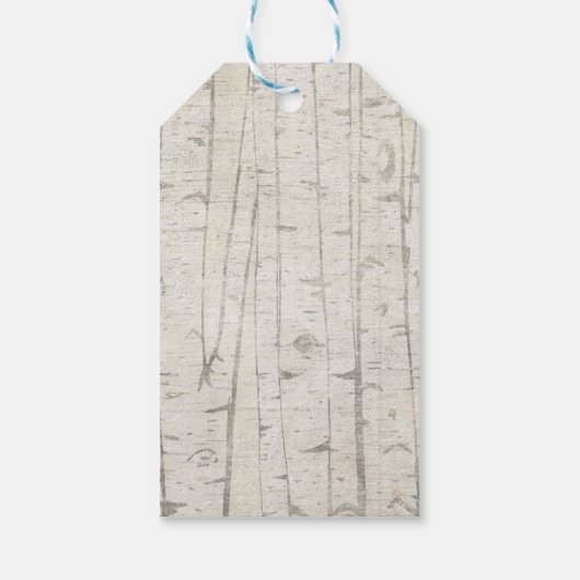 Bosdieren genderneutraal baby shower cadeaulabel (Achterkant)