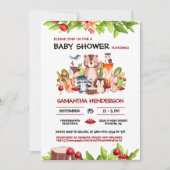 Bosdieren Genderneutraal Baby shower Kaart (Voorkant)