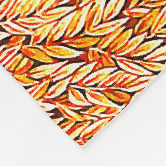 BOSDIEREN, GEZIEN DOOR EEN Rood-Gele BROOK-Florenc Fleece Deken (Hoek)