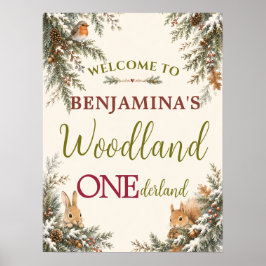 Bosdieren gluren uit het ONEderland voor de eerste Poster