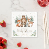 Bosdieren GreenGenery Forest Baby shower Servet (Insitu)
