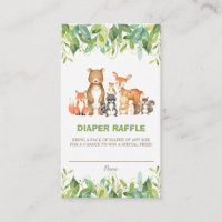 Bosdieren Groen Bos Jongen Luier Raffle