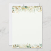 Bosdieren groen rijden met Baby shower Kaart (Achterkant)