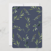 Bosdieren groen rijden met Baby shower Kaart (Achterkant)