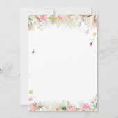 Bosdieren groen rijden met Baby shower Kaart (Achterkant)