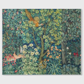 BOSDIEREN Hazen, fazant vogel, groene bloemen Cadeaupapier (Vlak)