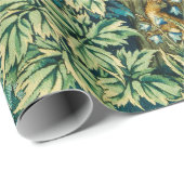 BOSDIEREN Hazen, fazant vogel, groene bloemen Cadeaupapier (Rol Hoek)