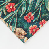 BOSDIEREN Hazen, fazant vogel, groene bloemen Fleece Deken (Hoek)